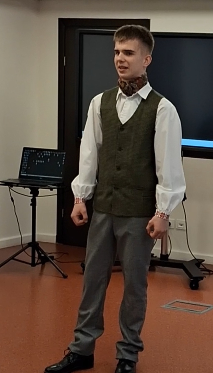 „Šaltinio“ progimnazijos mokinys pateko į etninės kultūros olimpiados šalies etapą 5