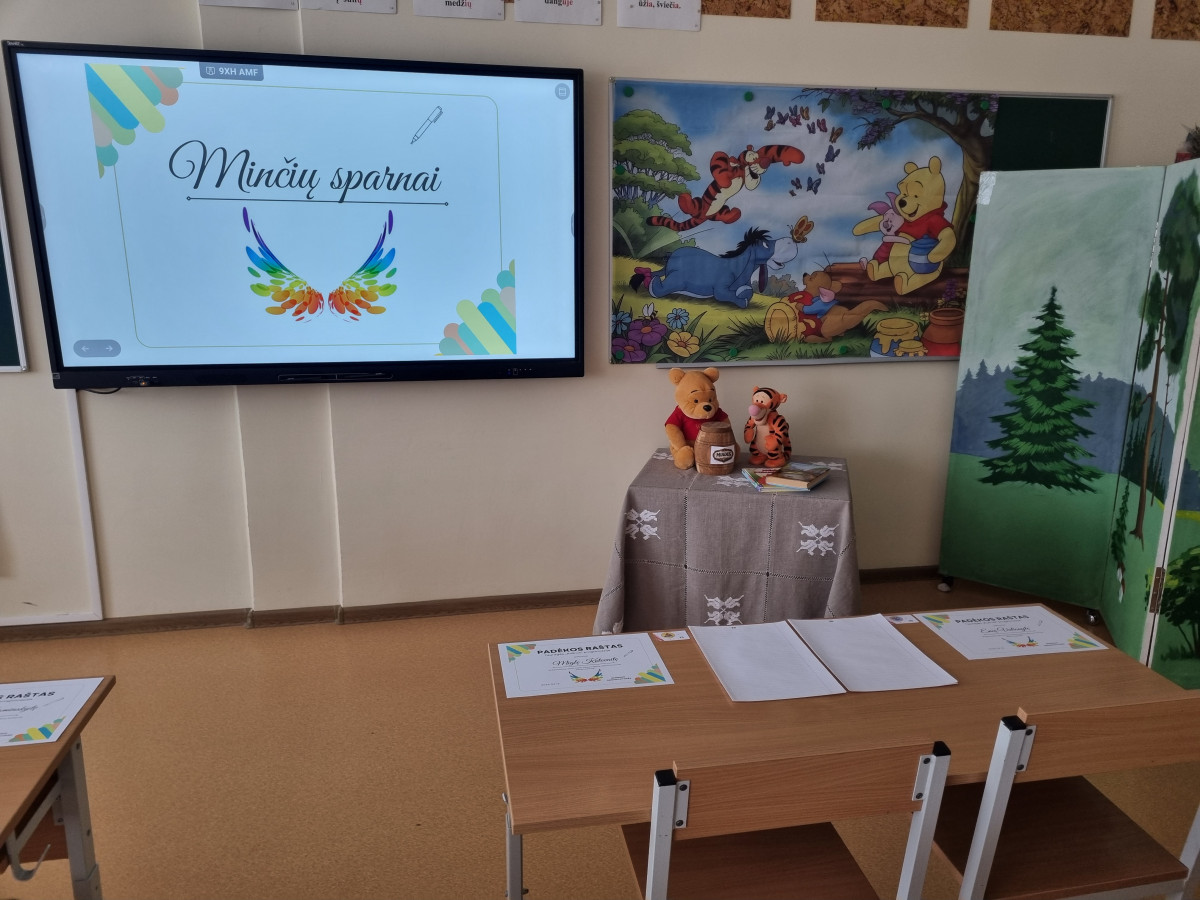 „Minčių sparnai“ pakvietė trečiokus į kūrybos skrydį 1