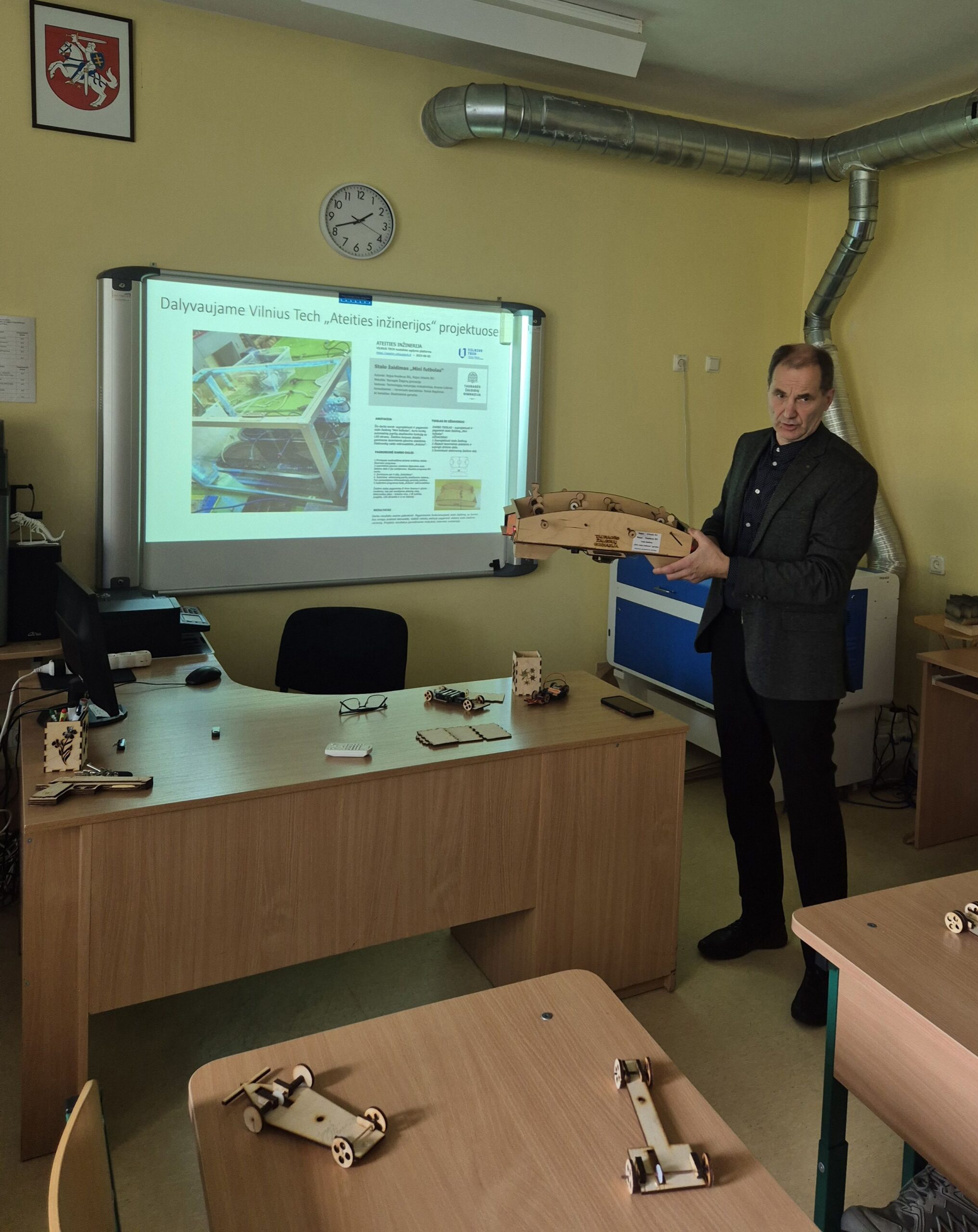 Kai idėja virsta gaminiu – Tauragės rajono technologijų mokytojai išbandė skaitmeninę gamybą 1